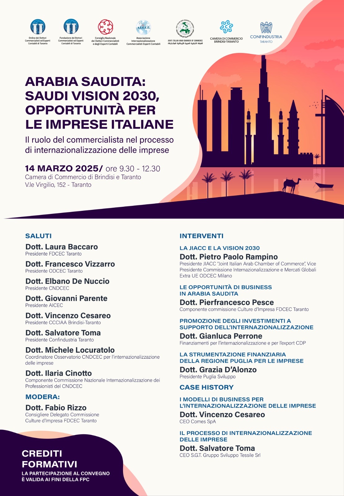 ARABIA SAUDITA: SAUDI VISION 2030, OPPORTUNITÀ PER LE IMPRESE ITALIANE